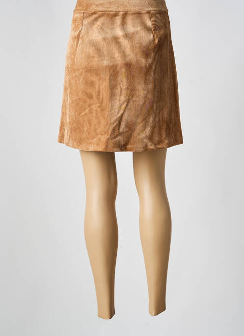 Jupe courte beige LA FEE MARABOUTEE femme