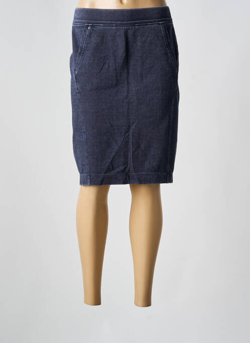 Jupe mi-longue bleu SANDWICH femme
