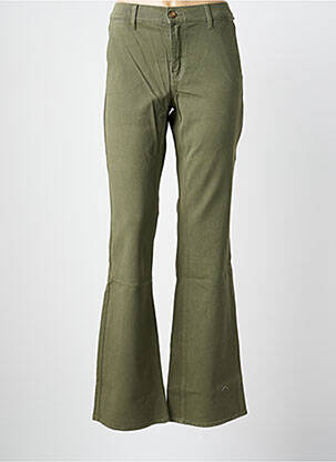 Pantalon flare coupe évasée vert HAPPY femme