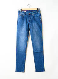 Jeans coupe slim stretch taille normale bleu MAISON WOOLIES homme