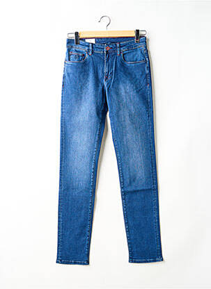 Jeans coupe slim stretch taille normale bleu MAISON WOOLIES homme