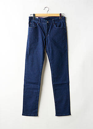 Jeans coupe slim stretch taille normale bleu MAISON WOOLIES homme