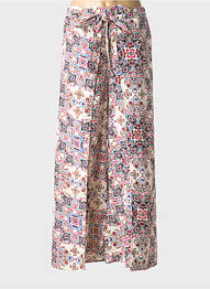 Pantalon droit tissage popeline taille normale beige MOLLY BRACKEN femme