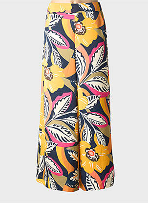 Pantalon large tissage popeline taille normale jaune MOLLY BRACKEN femme