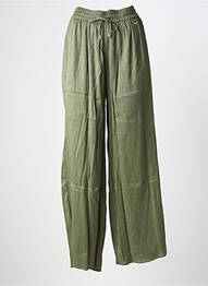 Pantalon droit taille élastique taille normale vert LPB femme
