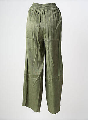 Pantalon droit taille élastique taille normale vert LPB femme
