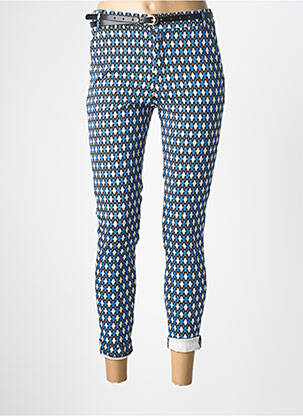 Pantalon 7/8 stretch taille normale bleu CHIC & JEUNE femme