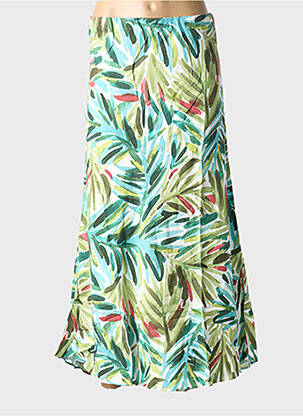 Jupe longue coupe fluide vert LPB femme
