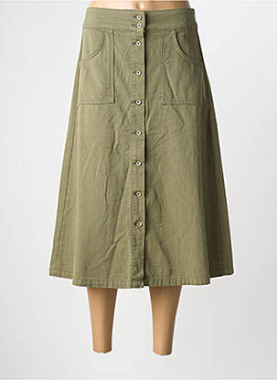 Jupe longue taille normale vert LPB femme