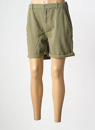Short fermeture zippée sous rabat boutonné taille normale vert LPB femme