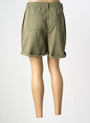 Short fermeture zippée sous rabat boutonné taille normale vert LPB femme