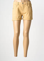 Short fermeture zippée sous rabat boutonné taille normale jaune LPB femme