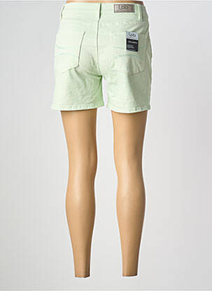 Short fermeture zippée sous rabat boutonné taille normale vert LPB femme