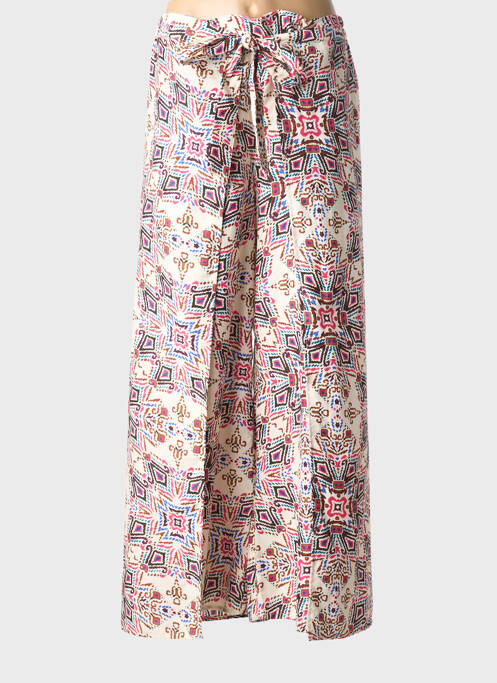 Pantalon droit tissage popeline taille normale beige MOLLY BRACKEN femme