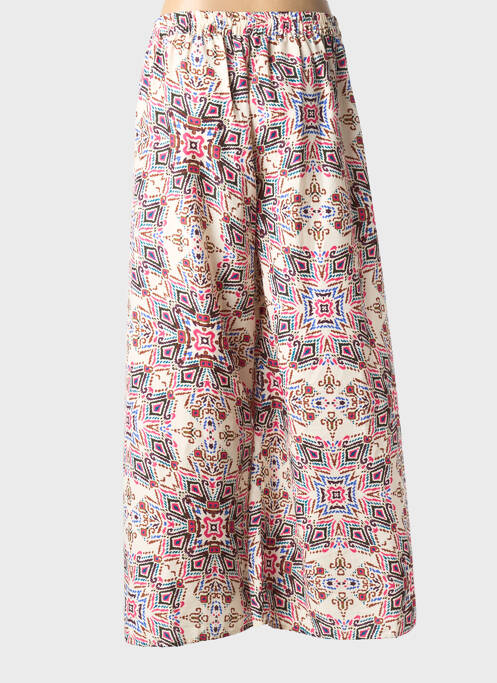 Pantalon droit tissage popeline taille normale beige MOLLY BRACKEN femme