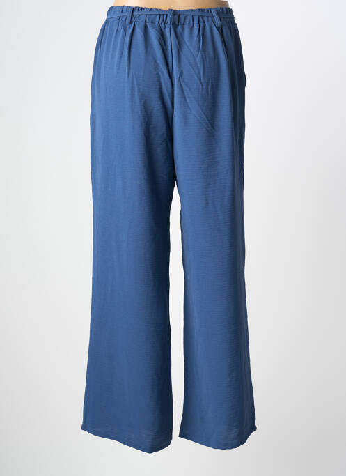 Pantalon droit taille élastique taille normale bleu LOSAN femme