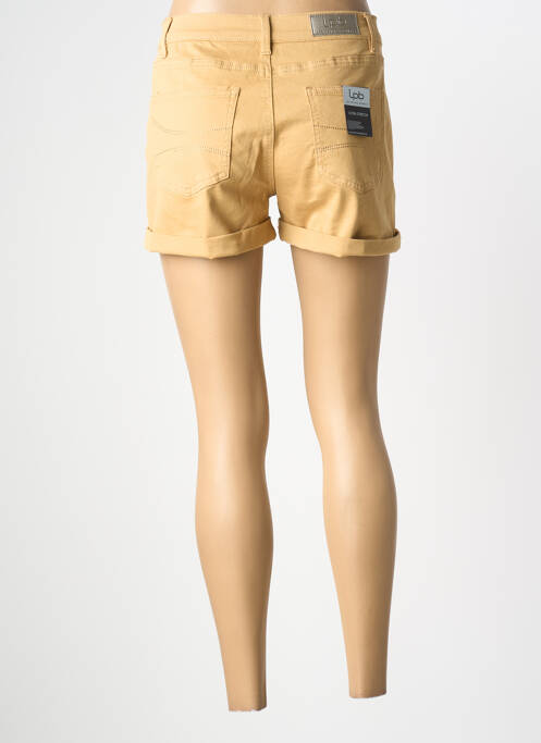 Short fermeture zippée sous rabat boutonné taille normale jaune LPB femme