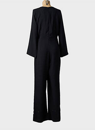 Combi-pantalon fermeture zippée au dos manches longues noir DINA & DESS femme