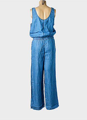 Combi-pantalon fermeture boutonnée sur le devant fines bretelles bleu LOSAN femme