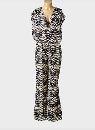 Combi-pantalon coupe fluide sans manche noir MOLLY BRACKEN femme