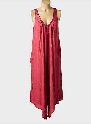 Combi-pantalon fines bretelles fines bretelles rouge LOSAN femme