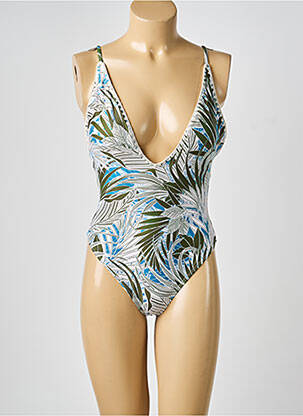 Maillot de bain 1 pièce imprimé fantaisie vert MOLLY BRACKEN femme
