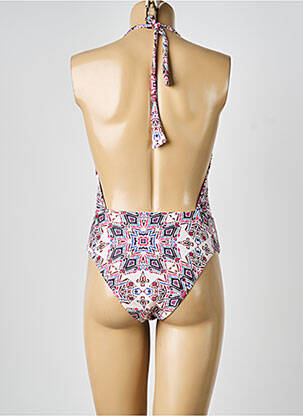 Maillot de bain 1 pièce imprimé fantaisie beige MOLLY BRACKEN femme