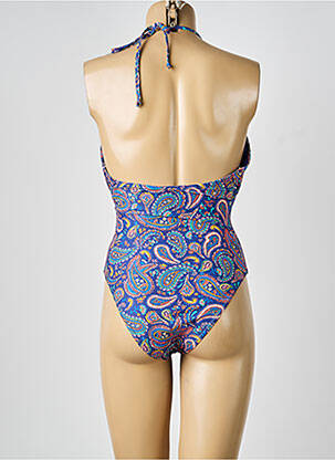 Maillot de bain 1 pièce imprimé fantaisie bleu MOLLY BRACKEN femme