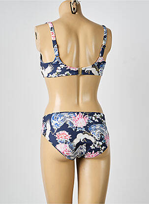 Maillot de bain 2 pièces avec armature haut soutien-gorge emboitant bleu ROSA FAIA femme