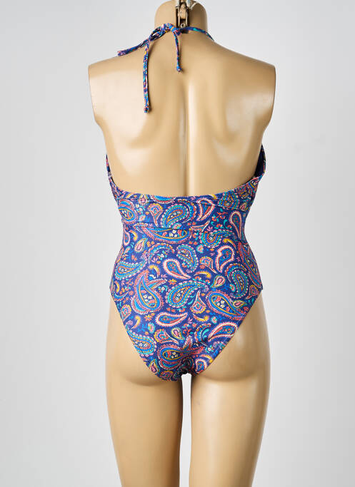 Maillot de bain 1 pièce bleu MOLLY BRACKEN femme