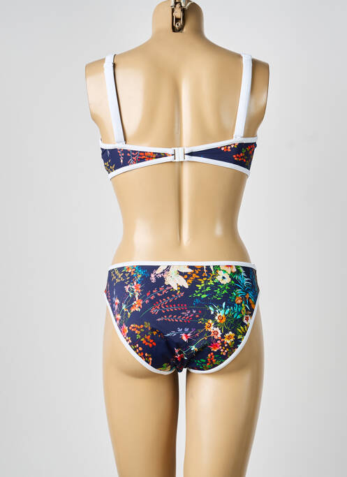 Maillot de bain 2 pièces bleu FREYA femme