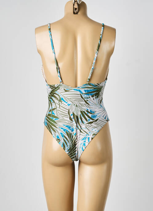 Maillot de bain 1 pièce imprimé fantaisie vert MOLLY BRACKEN femme
