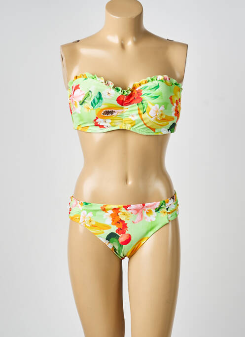 Maillot de bain 2 pièces haut bandeau haut bandeau vert SEAFOLLY femme