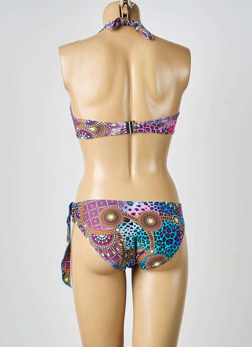 Maillot de bain 2 pièces haut soutien-gorge moulé haut soutien-gorge moulé violet CALAO femme