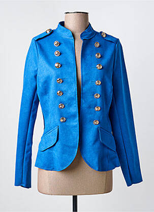 Veste casual tissage suedine bleu MOLLY BRACKEN femme