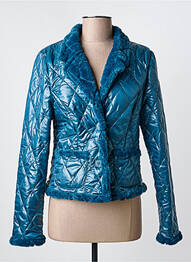 Doudoune manches longues sans capuche bleu DINA & DESS femme