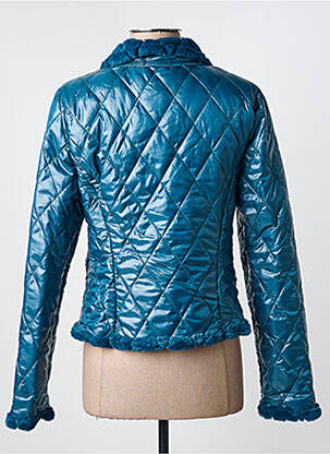 Doudoune manches longues sans capuche bleu DINA & DESS femme