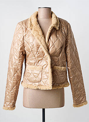 Doudoune manches longues sans capuche beige DINA & DESS femme