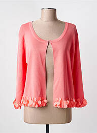 Gilet manches longues coupe cintrée orange MOLLY BRACKEN femme
