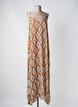 Robe longue marron LOSAN femme