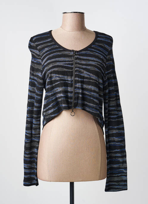 Gilet manches longues noir DECA femme