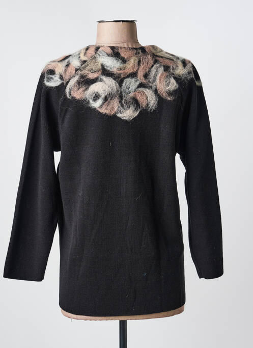 Gilet manches longues noir NATURAL LIFE femme