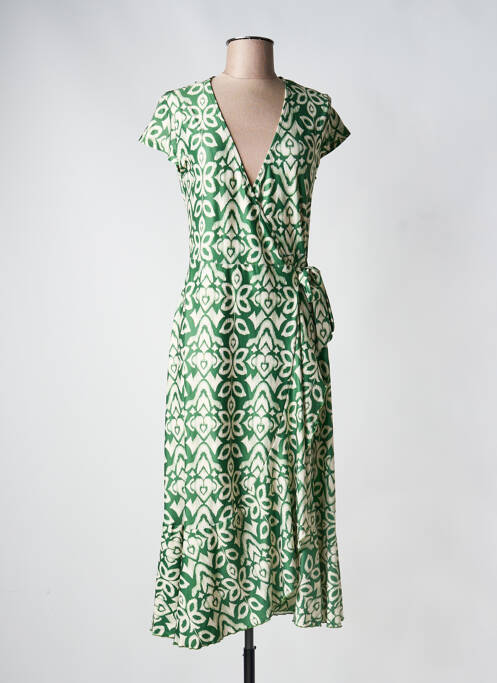 Robe longue vert ENCANDILATA femme