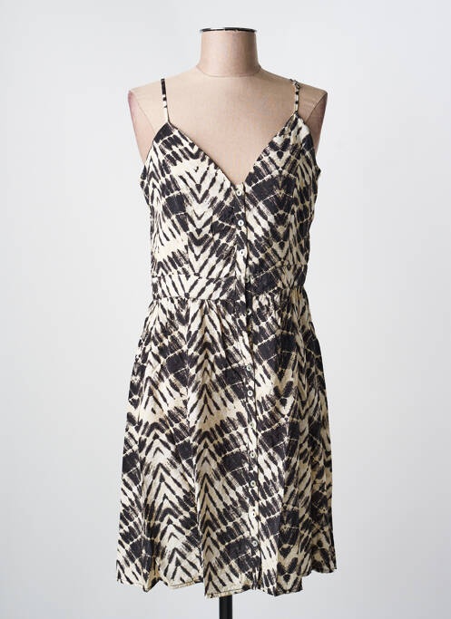 Robe mi-longue beige MOLLY BRACKEN femme