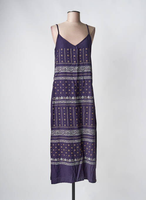 Robe mi-longue bleu DINA & DESS femme