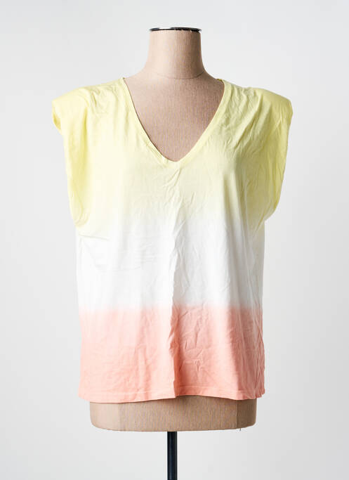 T-shirt jaune MORGAN femme