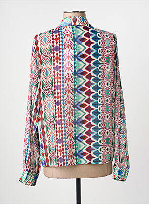 Chemisier tissage crêpe manches longues blanc MOLLY BRACKEN femme