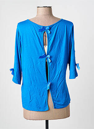 Top stretch manches longues bleu PAUL BRIAL femme