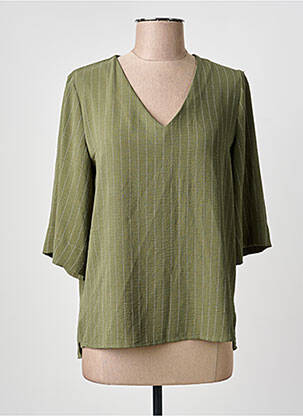 Blouse manches longues manches longues vert DINA & DESS femme