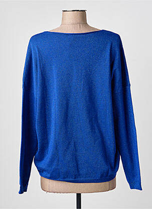 Pull col v manches longues bleu LPB femme